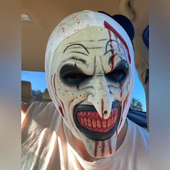 Terrifier Mask Art the Clown Mask Scary Killer Clown Mask Christmas, New-year! - Picture 3 of 5